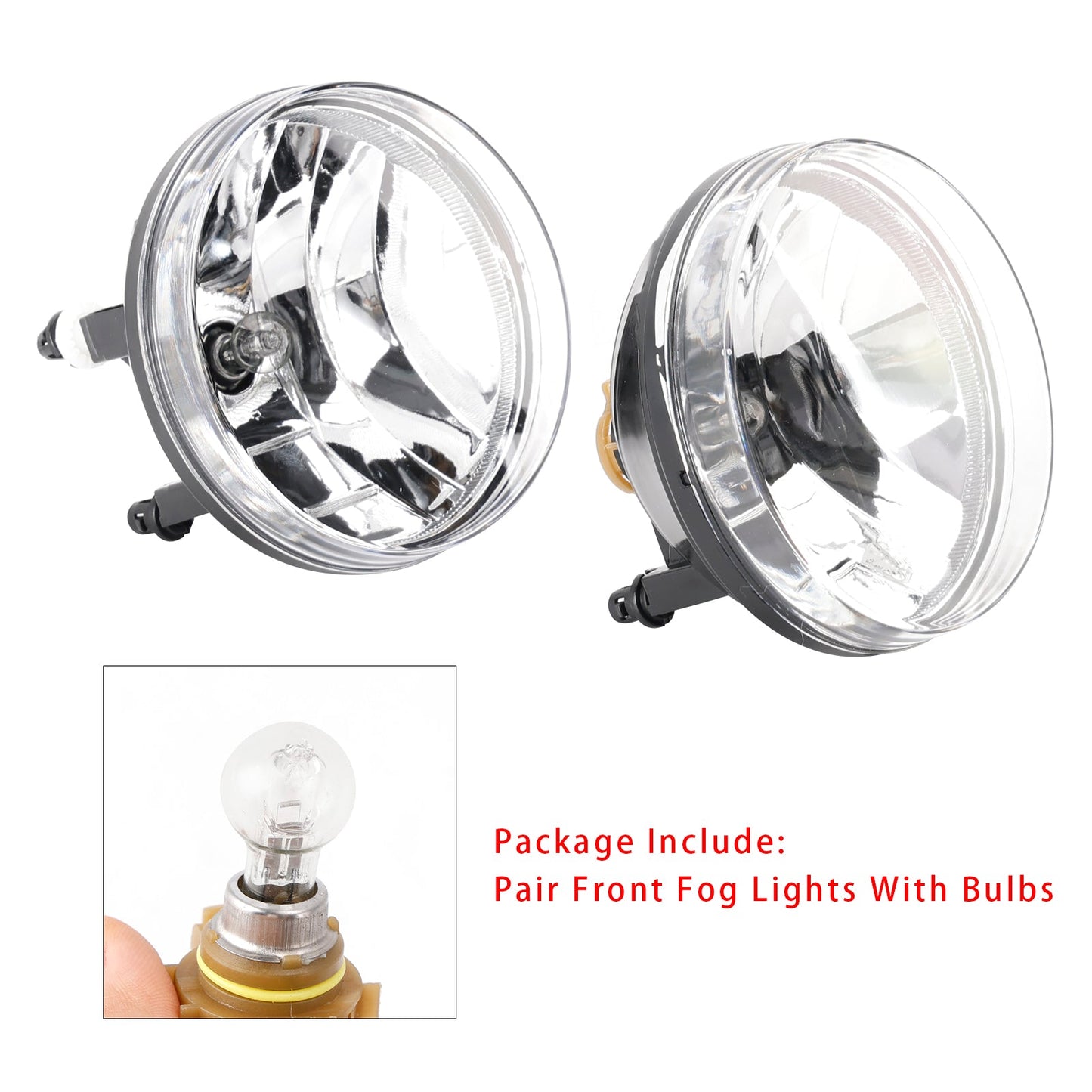 Coppia di fari fendinebbia anteriori con lampadine per GMC Sierra 1500 2007-2013