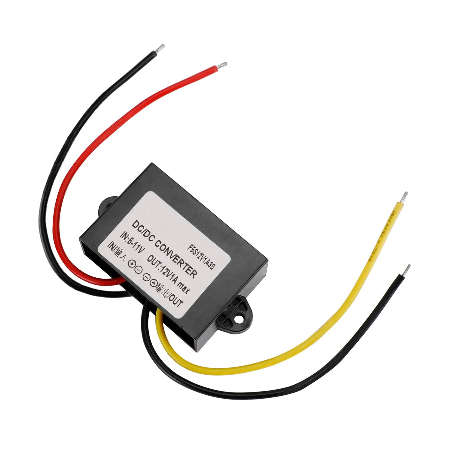 Convertitore step-up DC-DC impermeabile da 1 A, 6 V a 12 V, modulo di alimentazione per auto