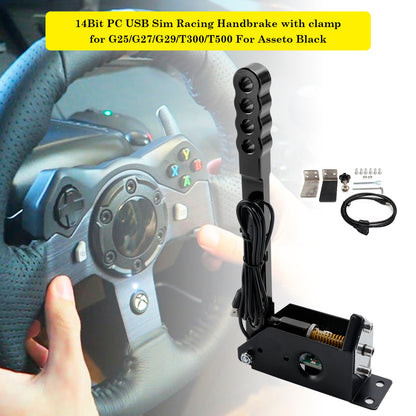 Freno a mano da corsa Sim USB per PC 14 bit con morsetto per Assetto per G27/G29/T300/T500
