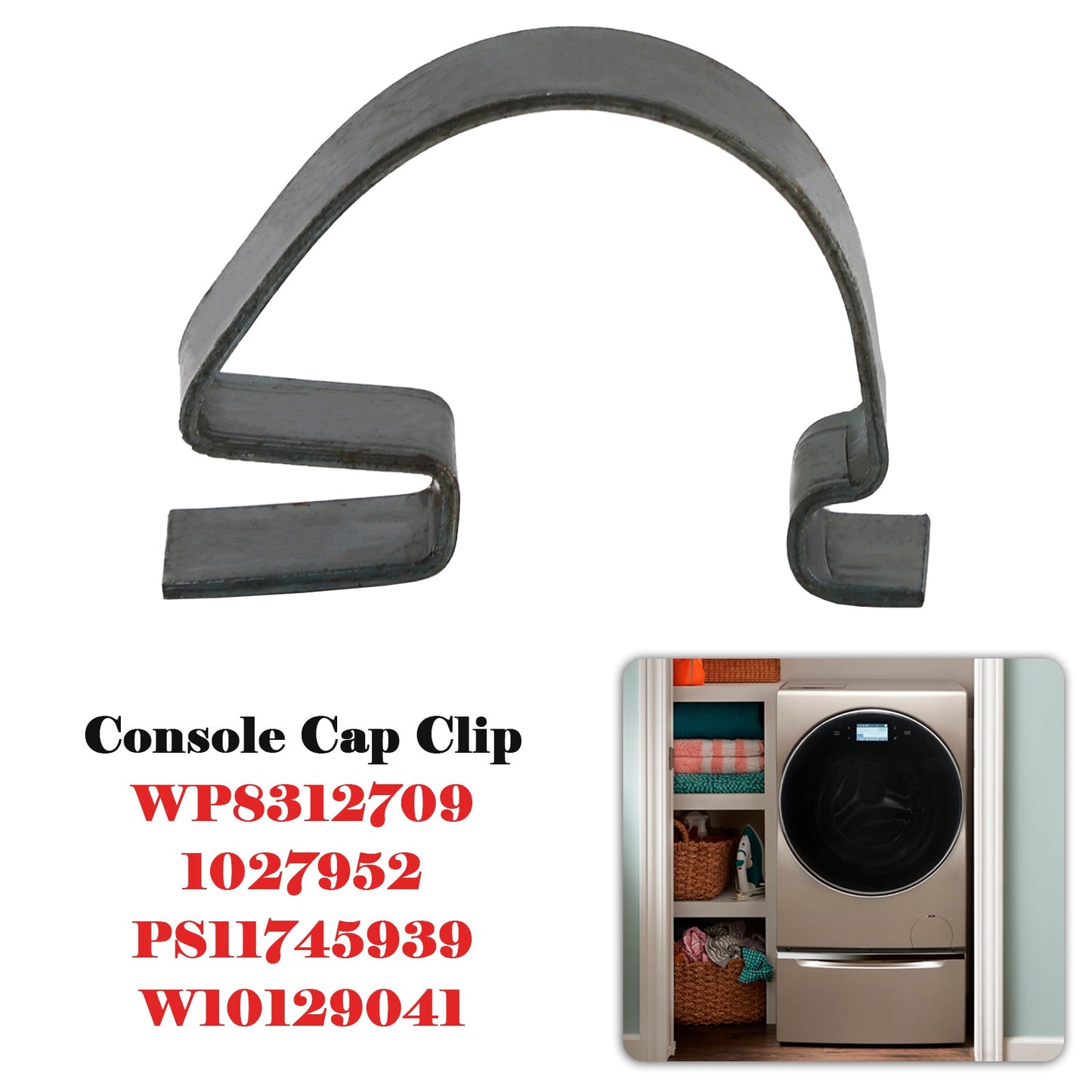WP8312709 Clip per tappo console 1027952 PS11745939 W10129041 per lavatrice o asciugatrice
