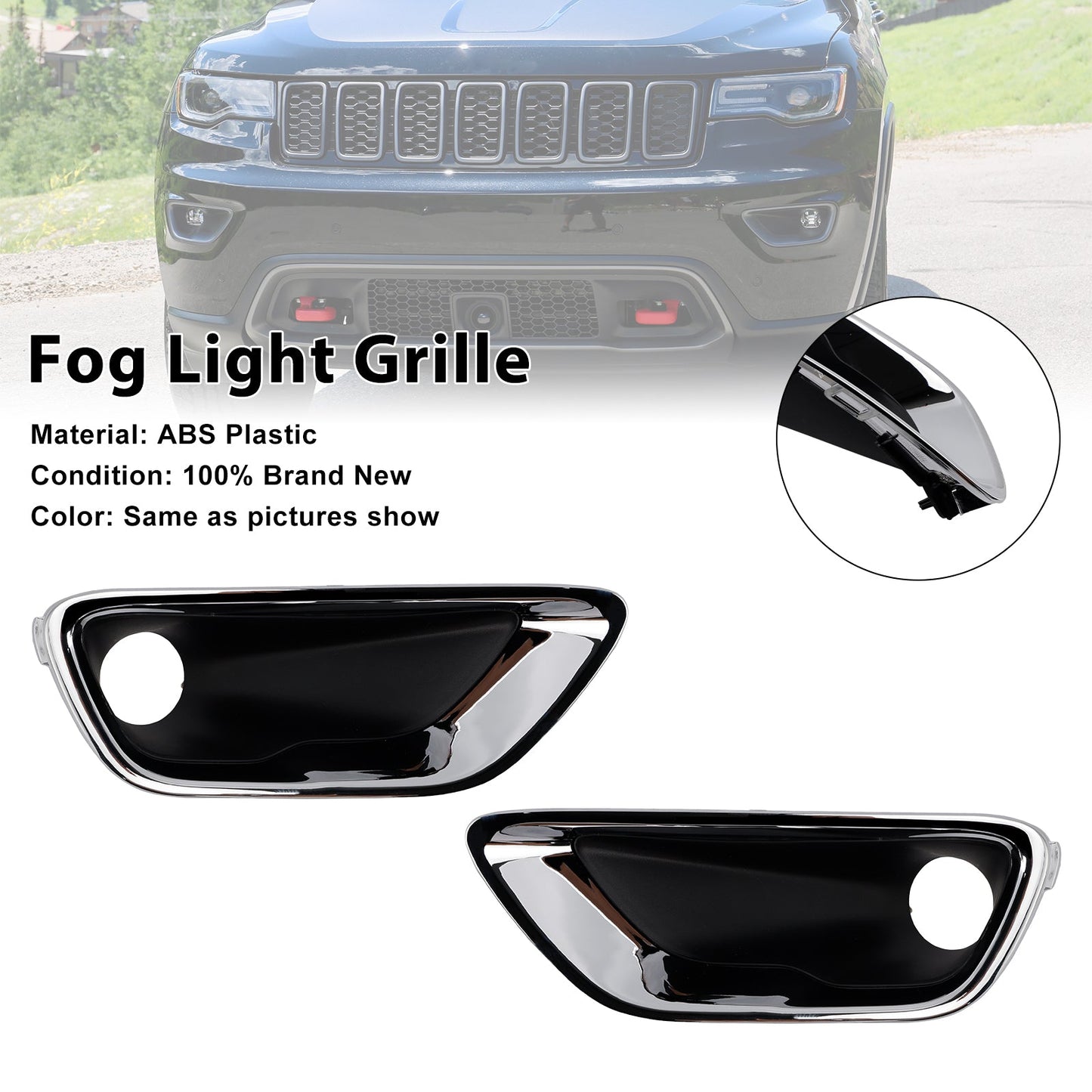 Cornice per fari fendinebbia anteriori Jeep Grand Cherokee 2016-2020 2 pezzi 68261711AA