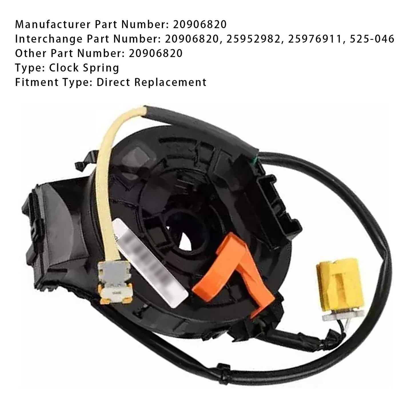 Molla dell'orologio 2010-2017 Chevrolet Express GMC SAVANA 2500 3500 20906820