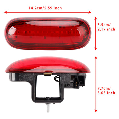 Terza luce di stop posteriore di livello superiore 93850108 per Vauxhall Vivaro A X83 01-2014 Rossa