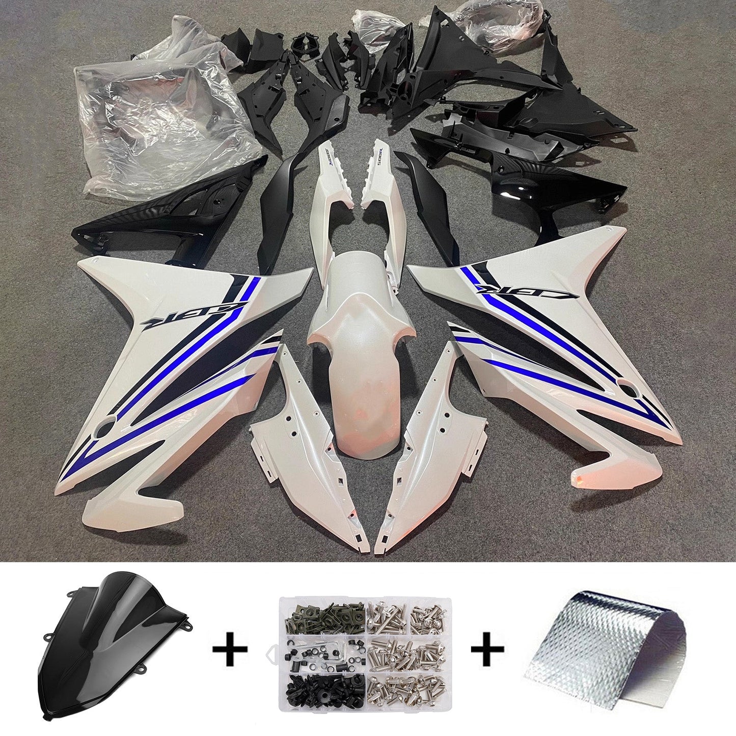 Kit di carene in plastica ABS stampate a iniezione per Honda CBR500R 2019-2021