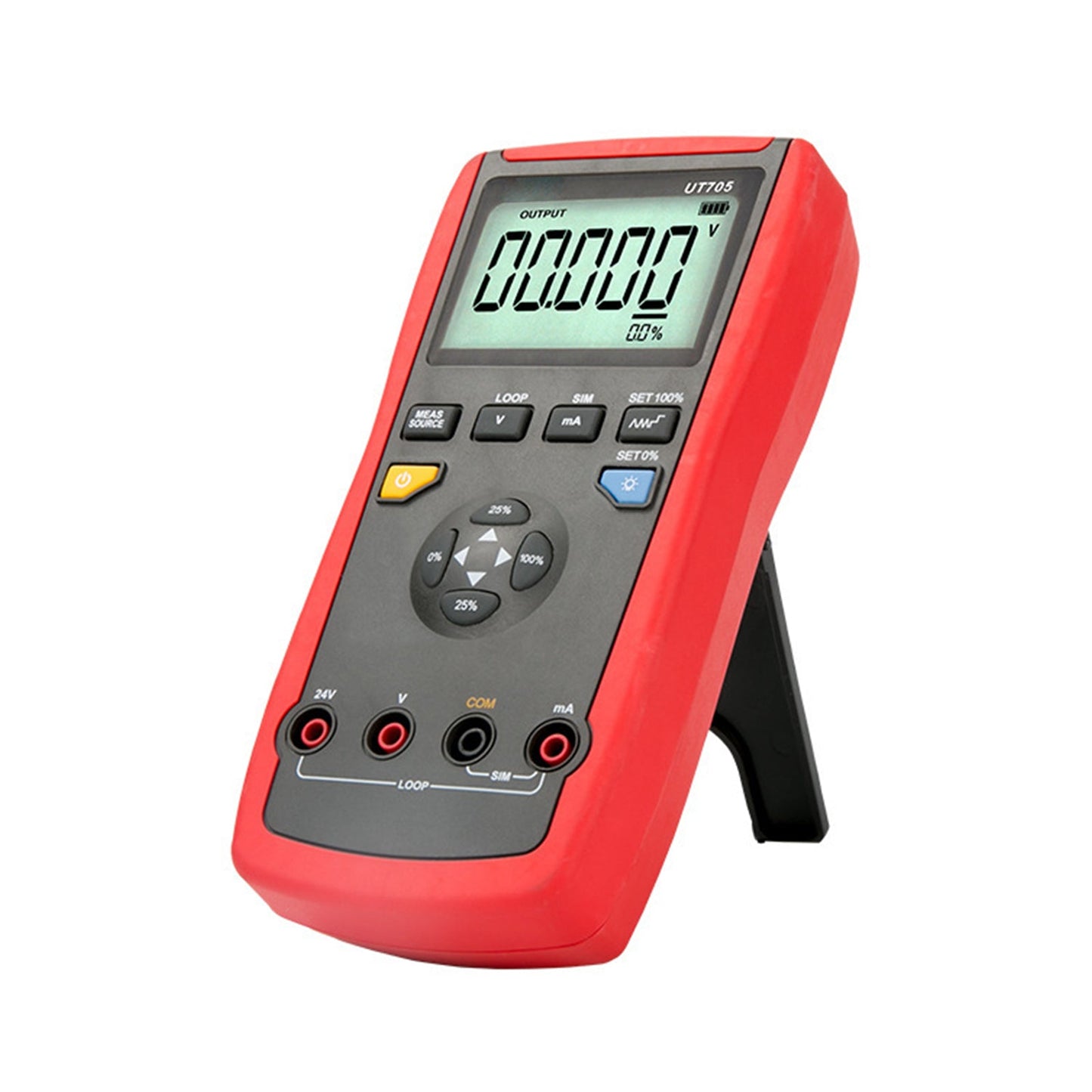 Calibratore di loop a funzione singola UT705, display LCD retroilluminato, tensione/corrente CC 24V