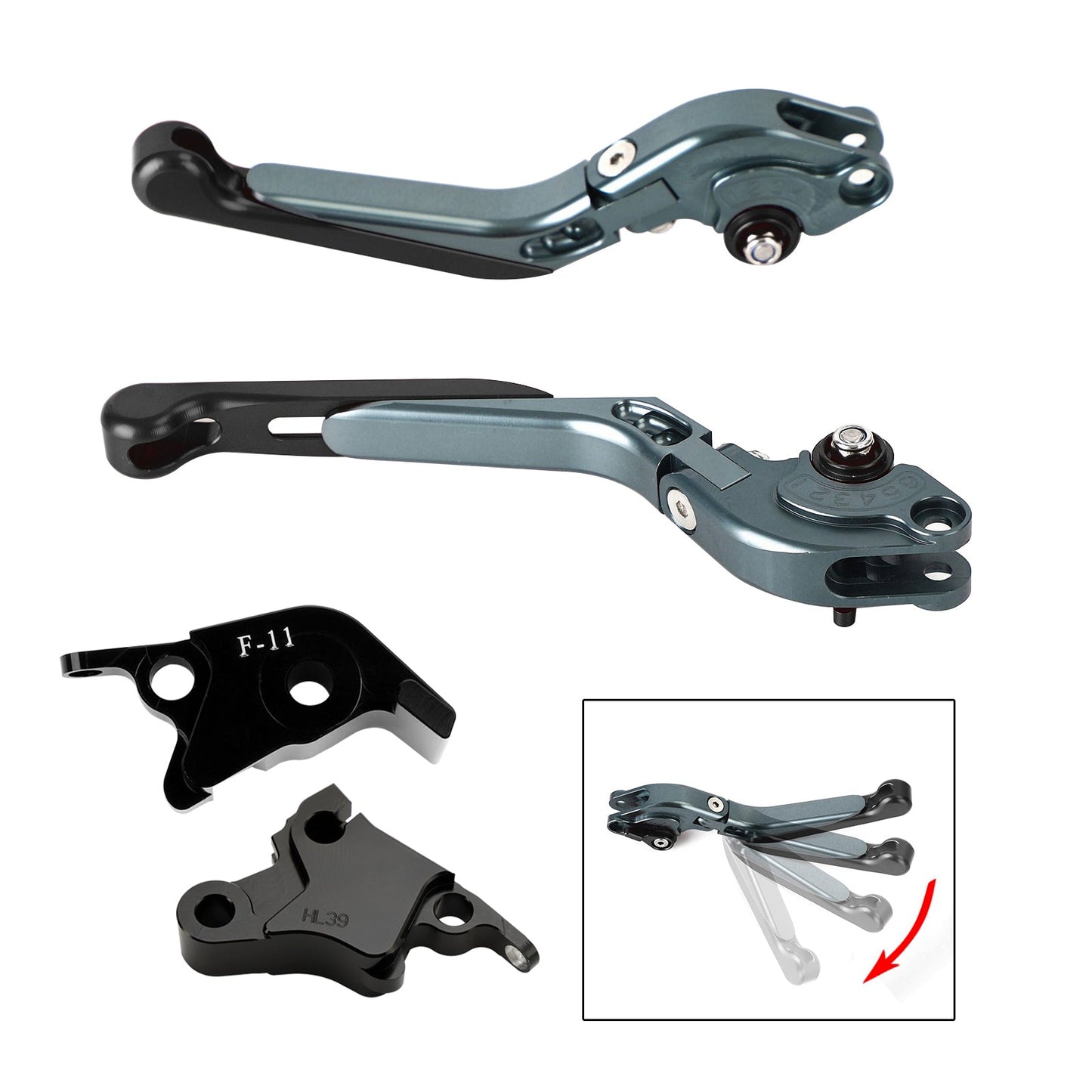 Leva freno frizione regolabile adatta per CFMOTO 700CL-X Sport 2021-2024
