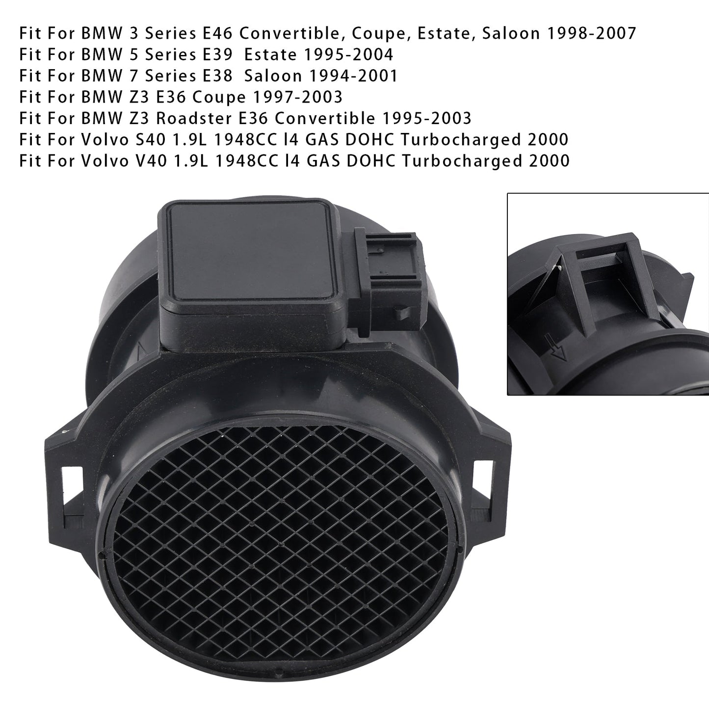 Sensore del misuratore di portata d'aria di massa per BMW Serie 3 5 E46 E39 E36 Z3 1999-2006 5WK9605