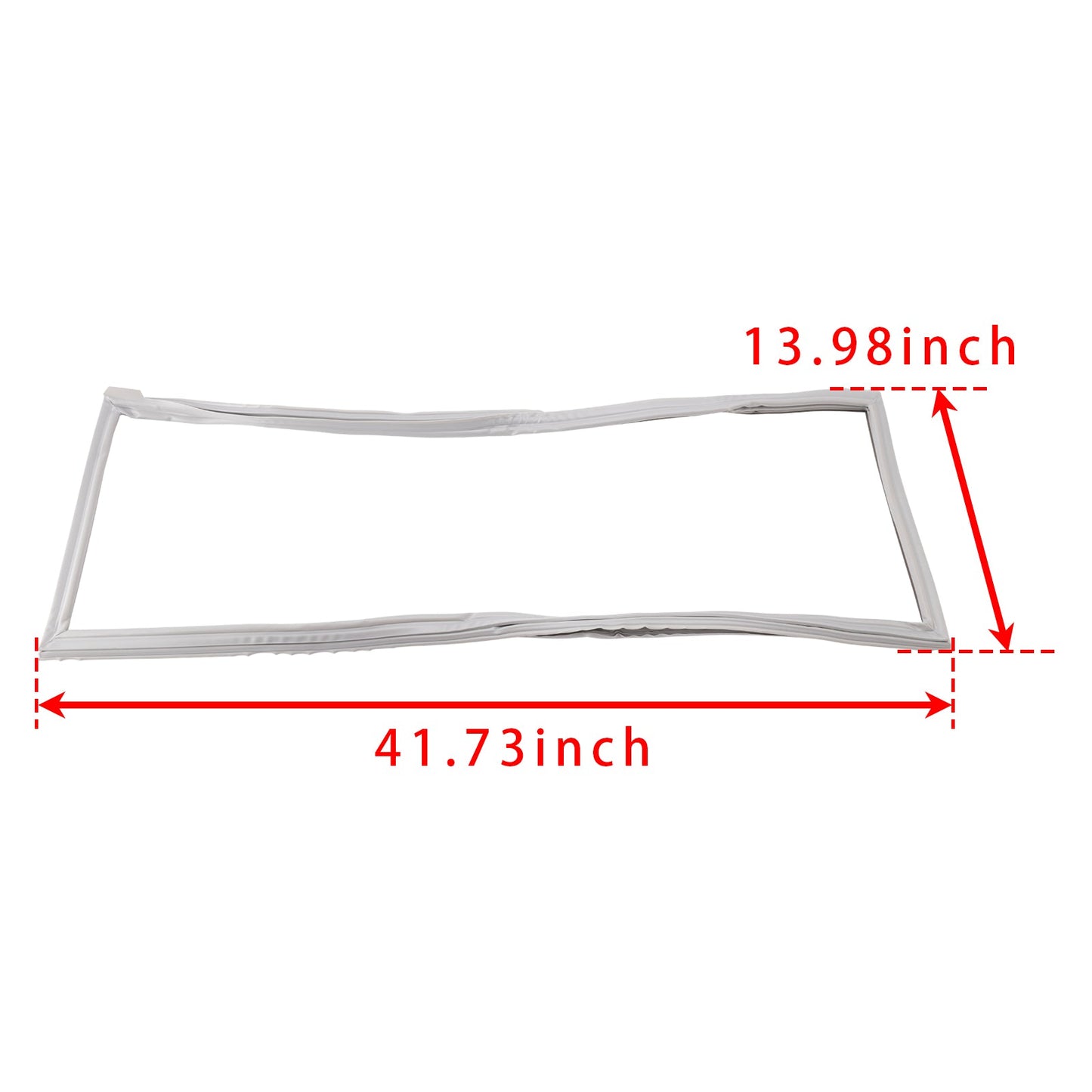 Guarnizione per porta francese del frigorifero W10830048 (grigia, lato sinistro) adatta per Kenmore AP6027227