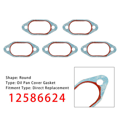 5 pezzi 12586624 Guarnizione coperchio coppa olio