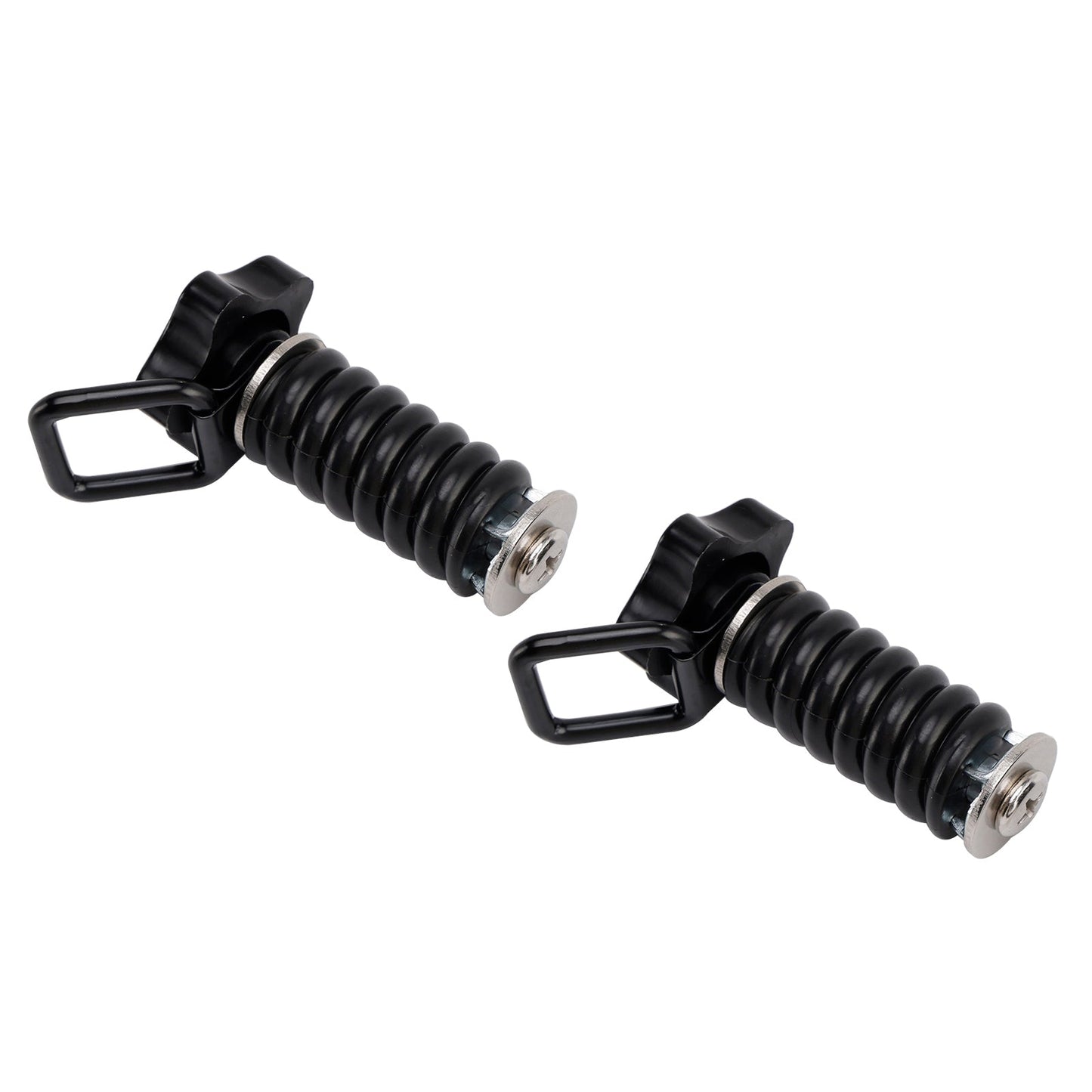 Coppia di ancoraggi di fissaggio con anello a D da 1"" neri per Polaris Rzr 570 800 900 1000