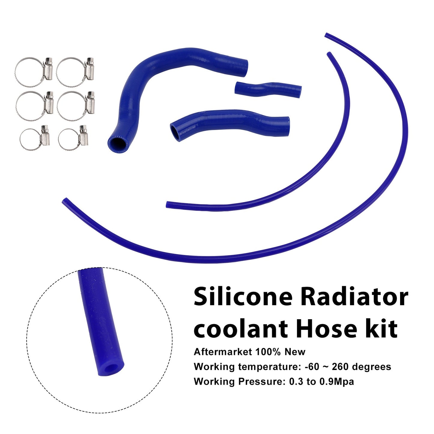 Tubo flessibile del liquido di raffreddamento del radiatore in silicone per Honda CB750 Hornet XL750 Transalp 23-25