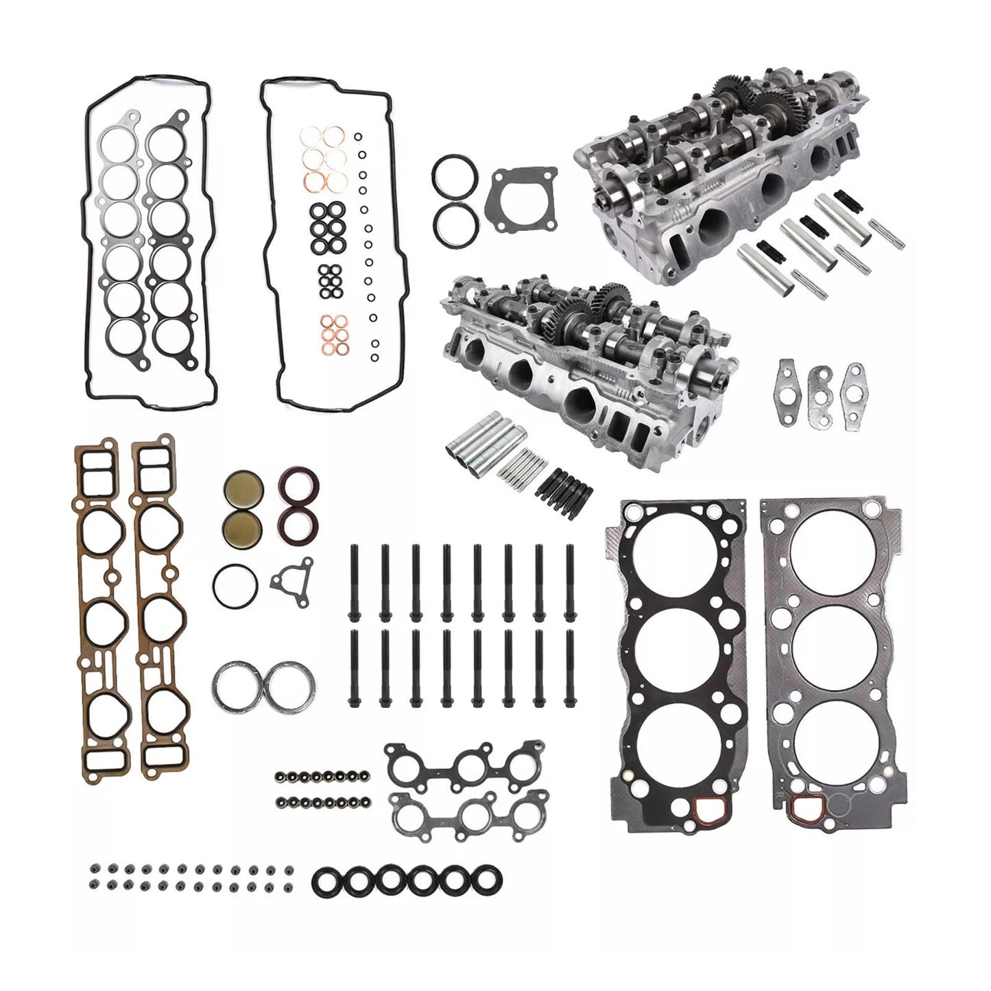 1996-2002 TOYOTA 4RUNNER 3.4L 2 pezzi testata cilindro e guarnizioni e bulloni 11101-69136 1305362050