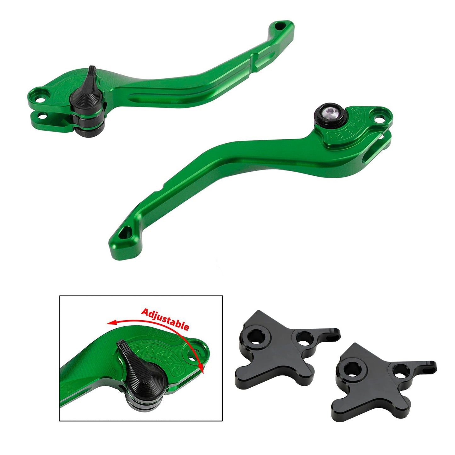 Leva freno frizione corta CNC adatta per Piaggio MP3 300 16-18 MP3 350 18-19