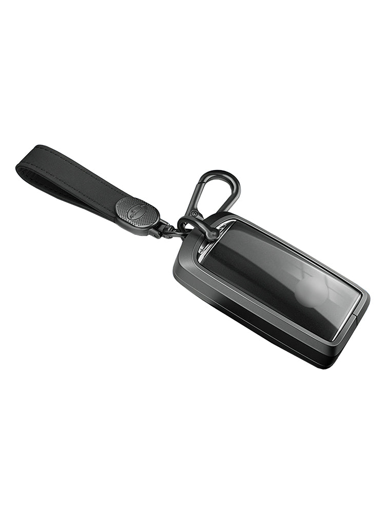 Custodia per chiave auto in TPU nero in lega di alluminio con fibbia per Mazda CX-4 CX-5