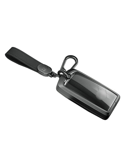 Custodia per chiave auto in TPU nero in lega di alluminio con fibbia per Mazda CX-4 CX-5