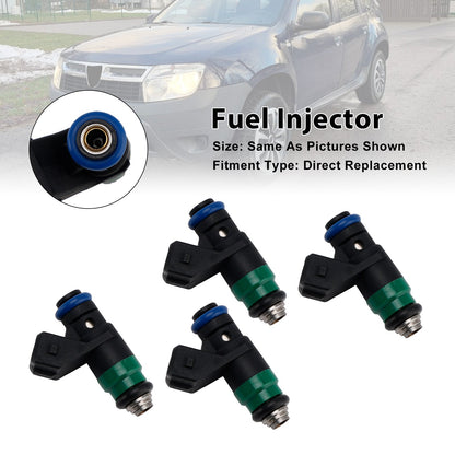 4 pezzi iniettori carburante per Dacia Renault Clio II 1.4 16V 1.6 16V H82132254