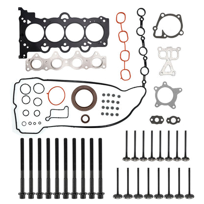 Kit bulloni guarnizioni testata turbocompressa Hyundai Veloster 1.6L GAS Turbo G4FJ 2013-2021 con valvola di aspirazione e scarico 23110-2B710