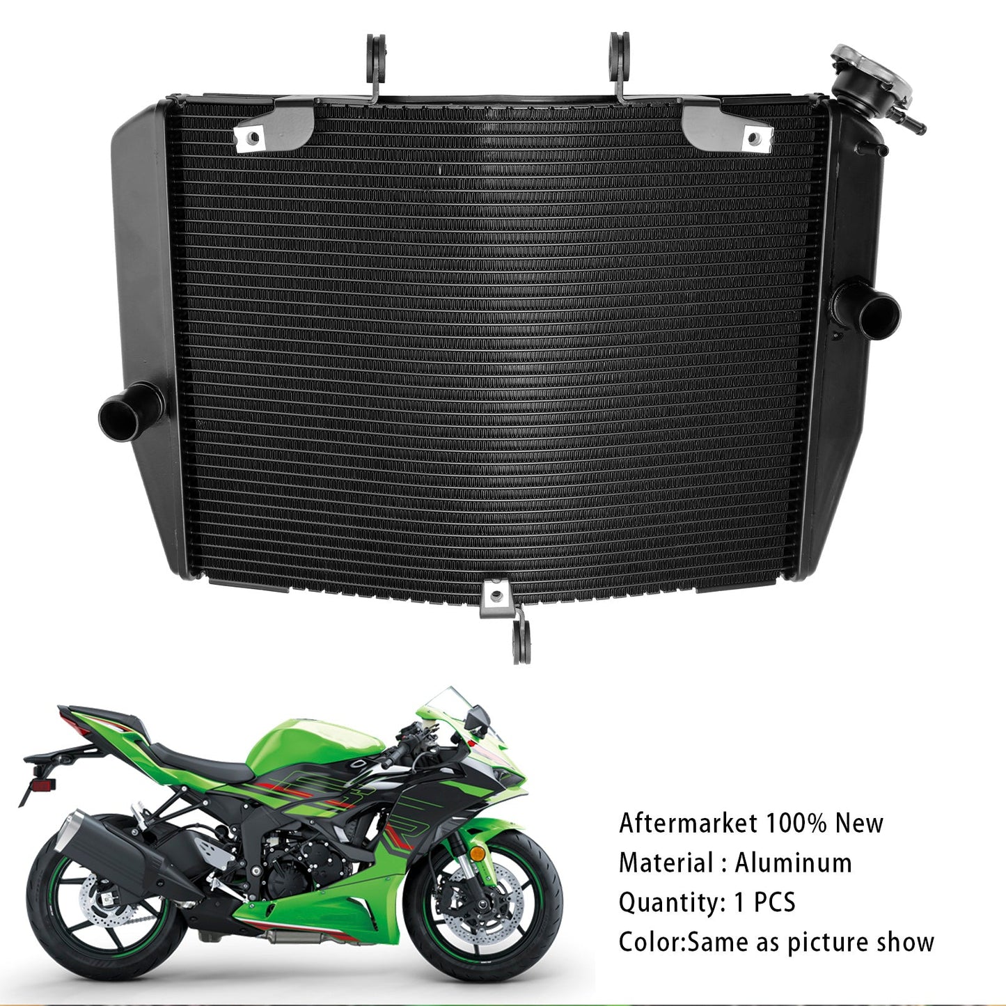 Radiatore di raffreddamento del motore Kawasaki ZX-6R ZX636 2024-2025