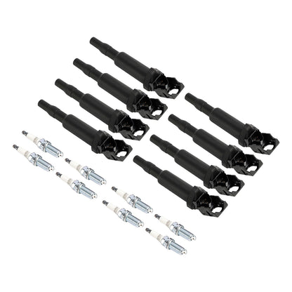 Bobina di accensione 8X + candele UF592 per BMW 550 650 750i X5 X6 4.4L