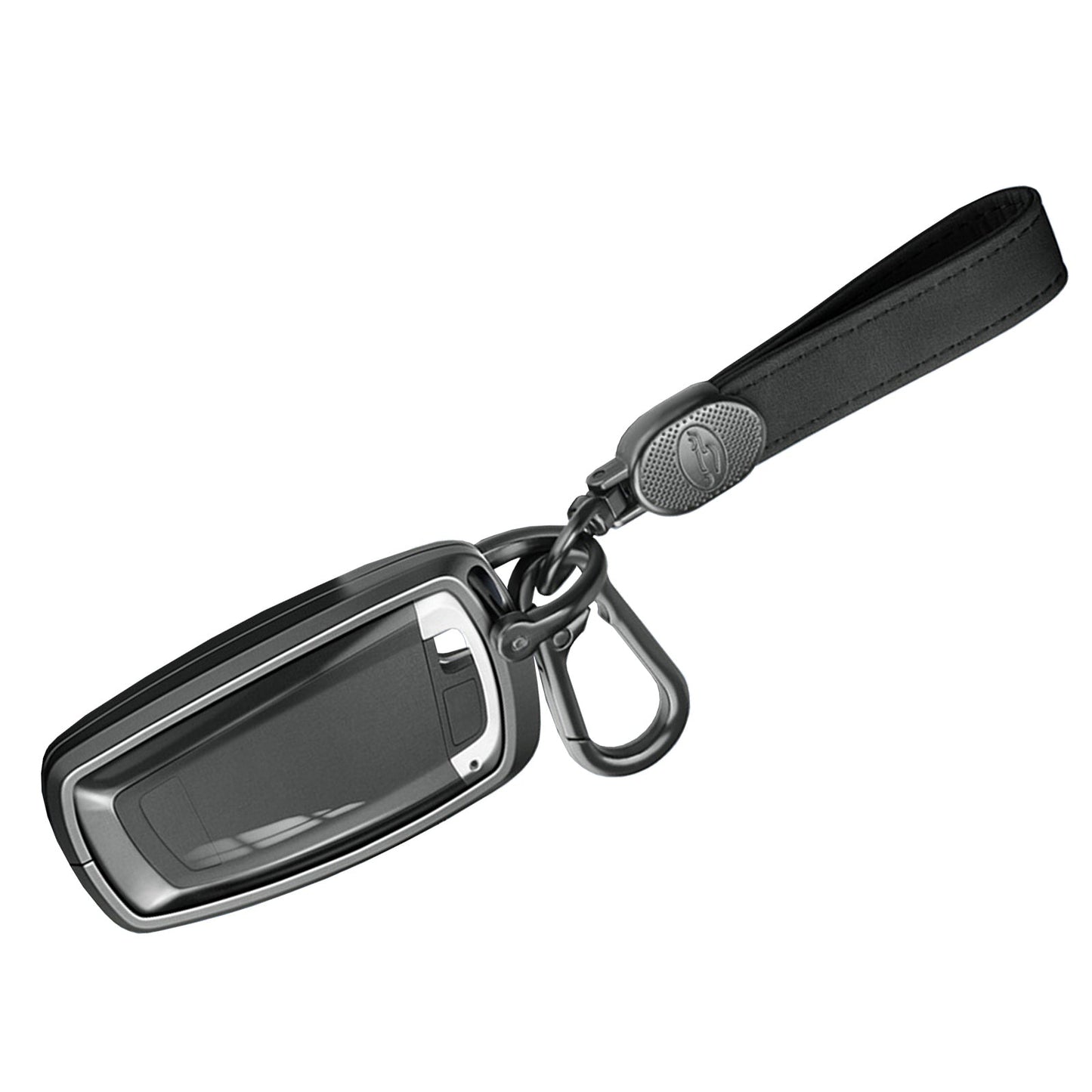 Custodia per chiave auto in TPU nero in lega di alluminio con fibbia per BMW X3 X1 X5