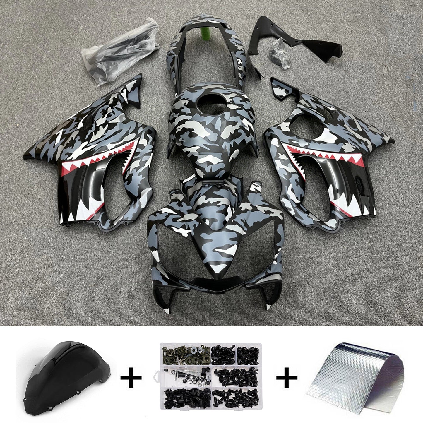 Kit di carene in plastica ABS stampate a iniezione per Honda CBR600 F4i 2004-2007