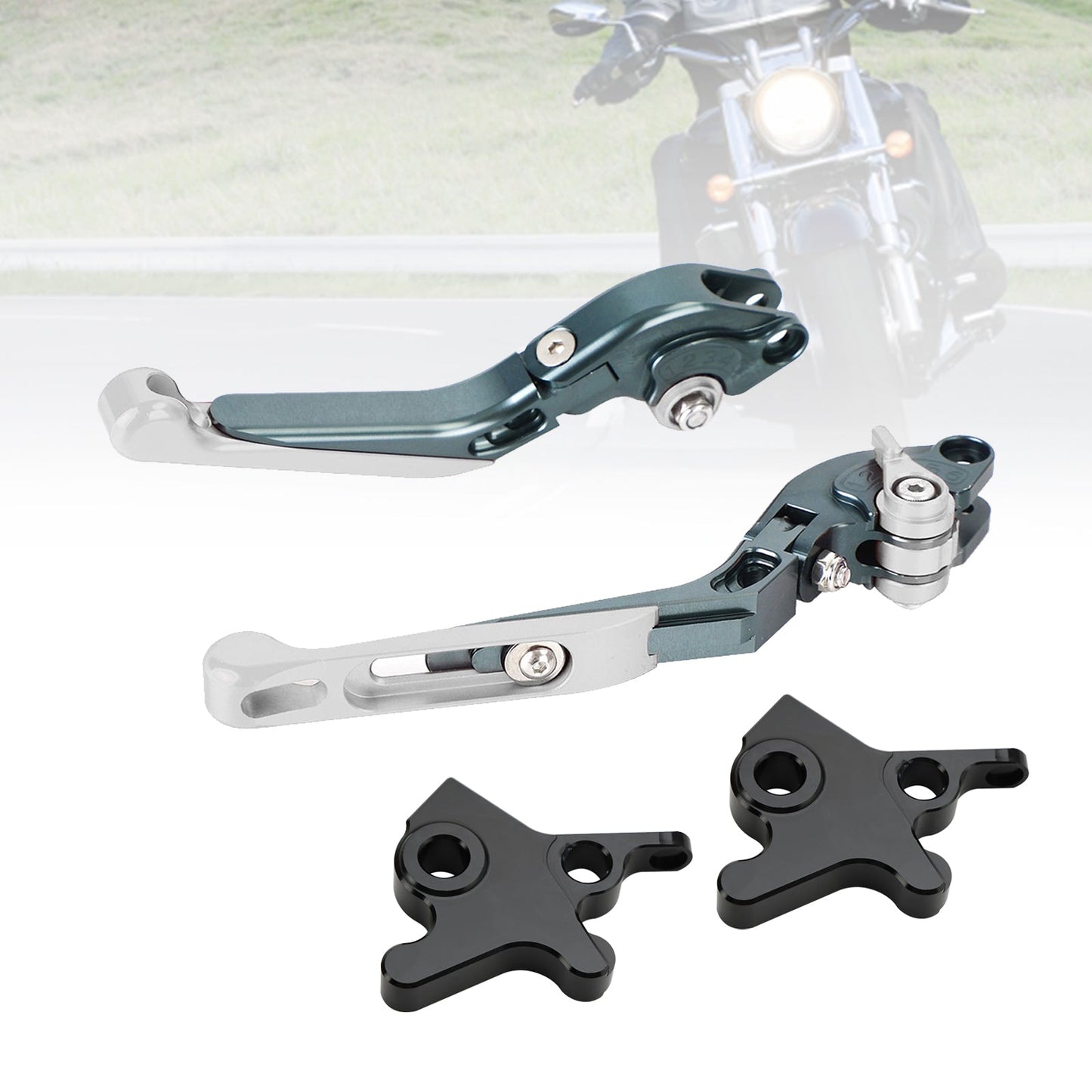 Leva freno frizione regolabile adatta per Piaggio MP3 300 16-18 MP3 350 18-19