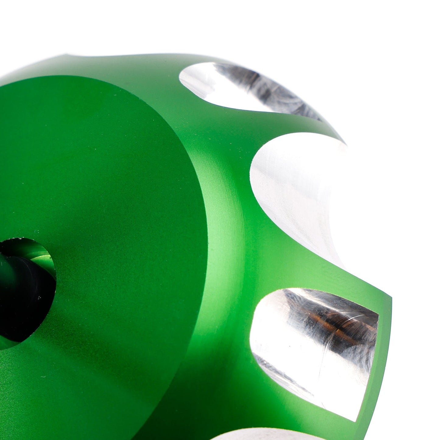 Tappo serbatoio carburante in alluminio con sfiato verde per Kawasaki KX65 KX85 KX100 KX125 2000-2013