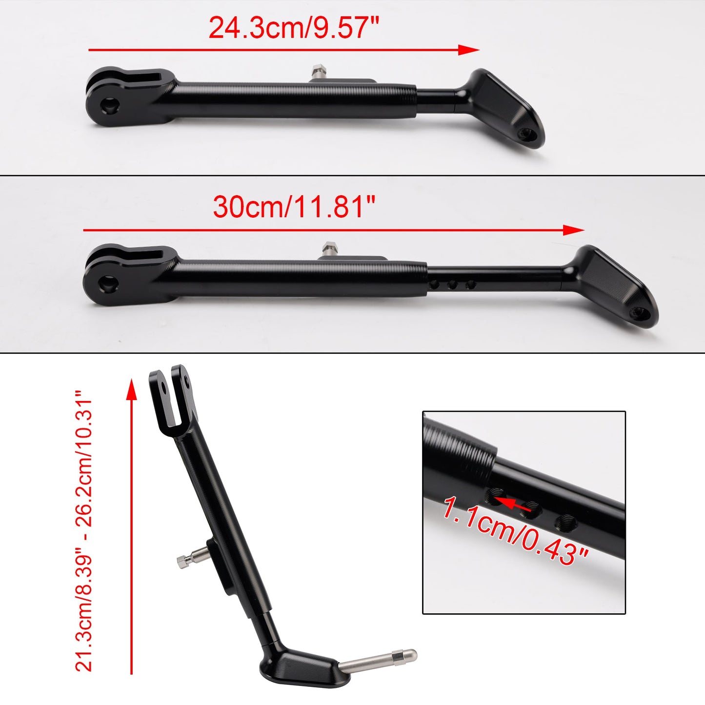 Cavalletto laterale regolabile Yamaha MT-07 2025-