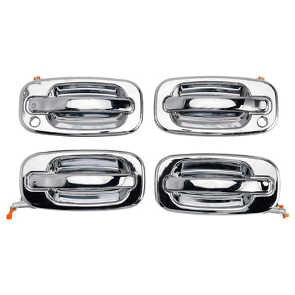 Set di 4 maniglie esterne anteriori cromate per Chevy GMC Silverado 99-06