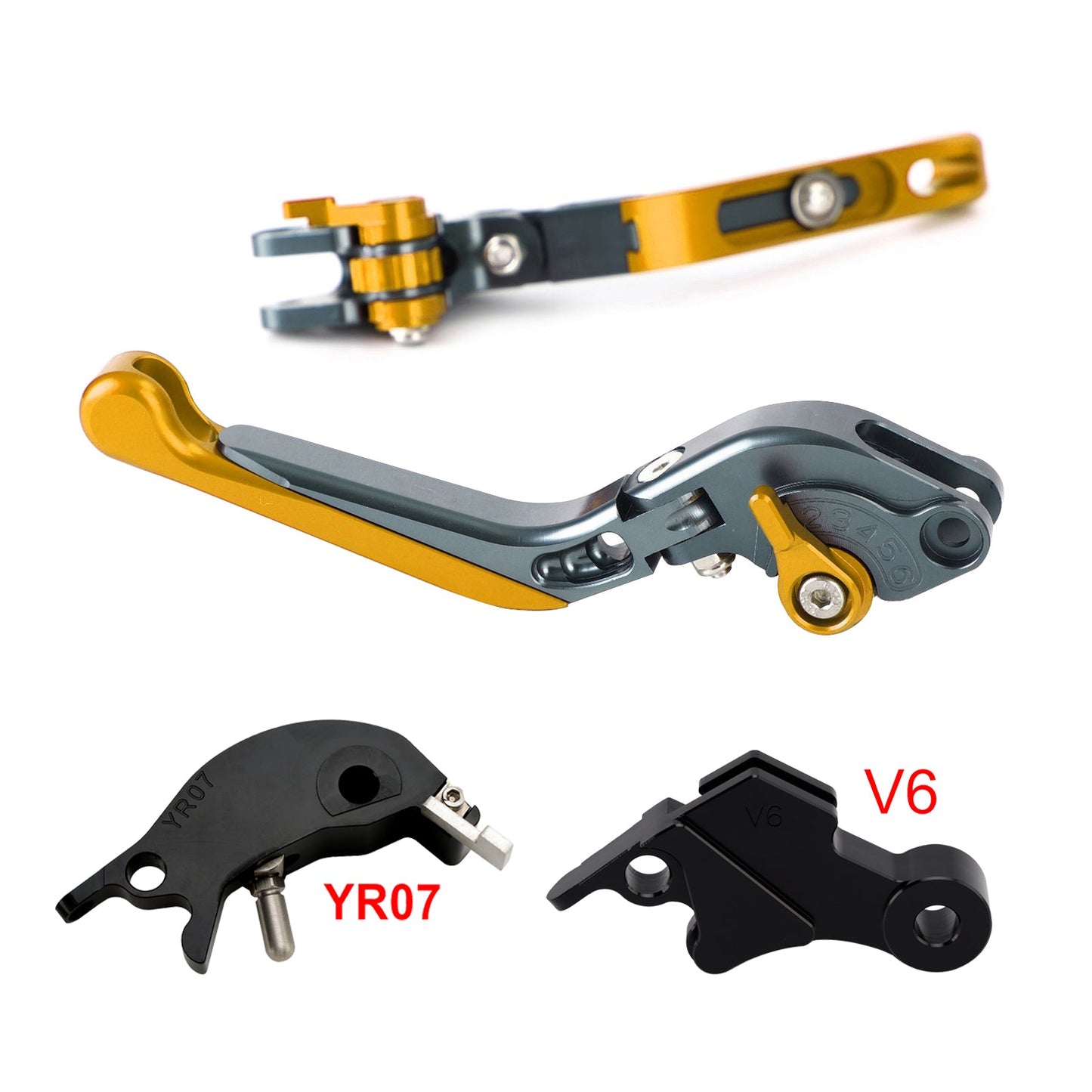 Leva freno frizione regolabile adatta per YAMAHA XSR900 XSR900GP MT-09 2024-2025