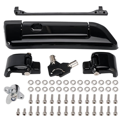 Kit cerniere e chiavistelli neri per Touring Road King Electra Street Glide 2014-2023