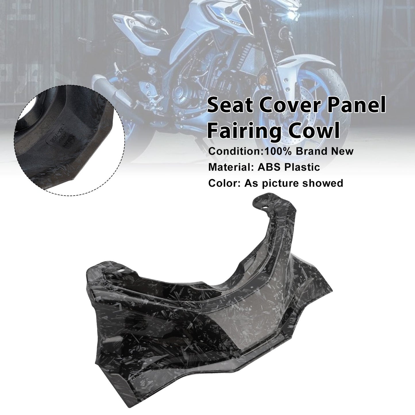Pannello di copertura della sella Yamaha YZF-R3 R25 MT-03 2025-2026