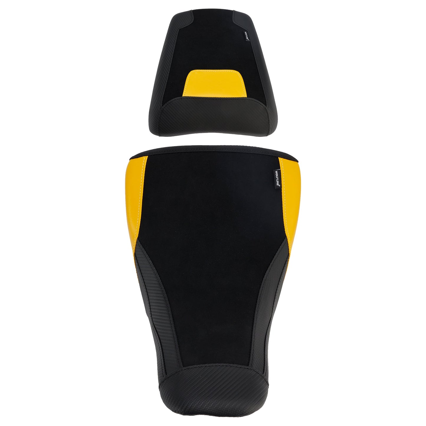 Adatto per Suzuki V-Strom DL1050 2023+ Sella anteriore e posteriore inferiore per passeggero, colore giallo