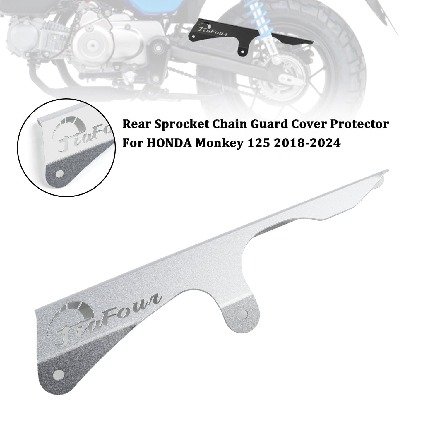 Protezione della copertura della protezione della catena della corona dentata HONDA Monkey 125 2018-2024
