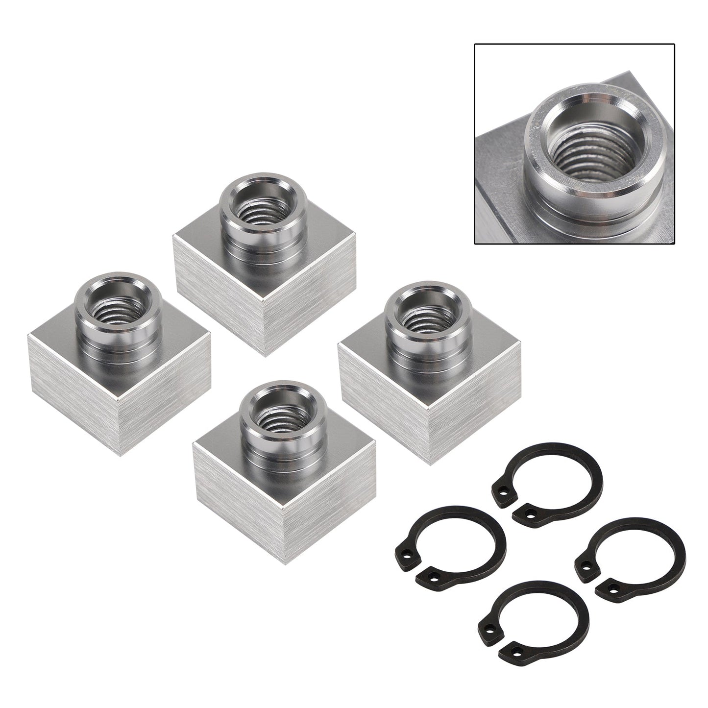 Set 4X di dadi di inserimento e anelli elastici per rimorchi per motoslitte 04414 03400 per Triton Xt e Lt