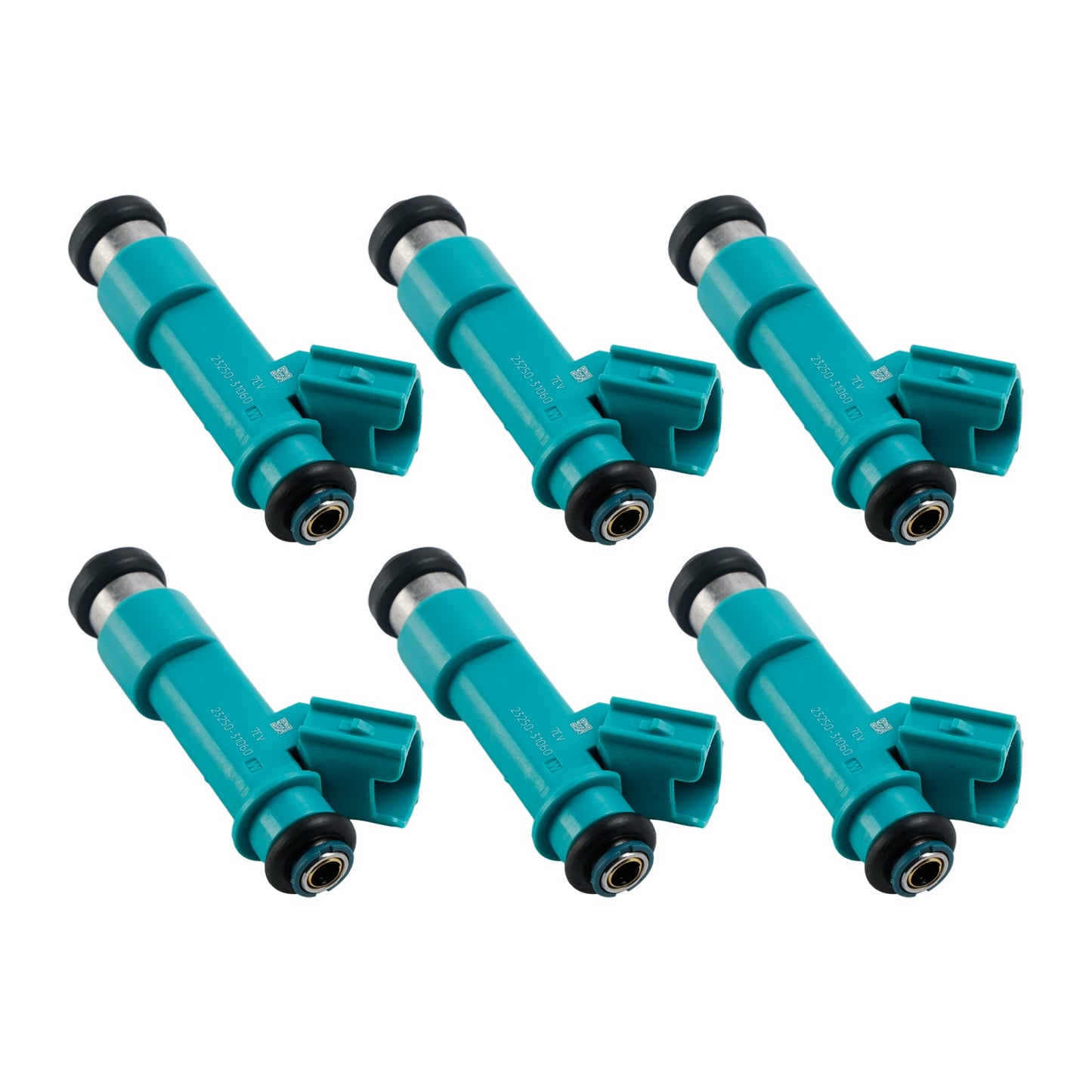 6 pezzi Iniettore carburante 23250-31060 Adatto per Toyota Tacoma 4Runner FJ Cruiser 23250-31010