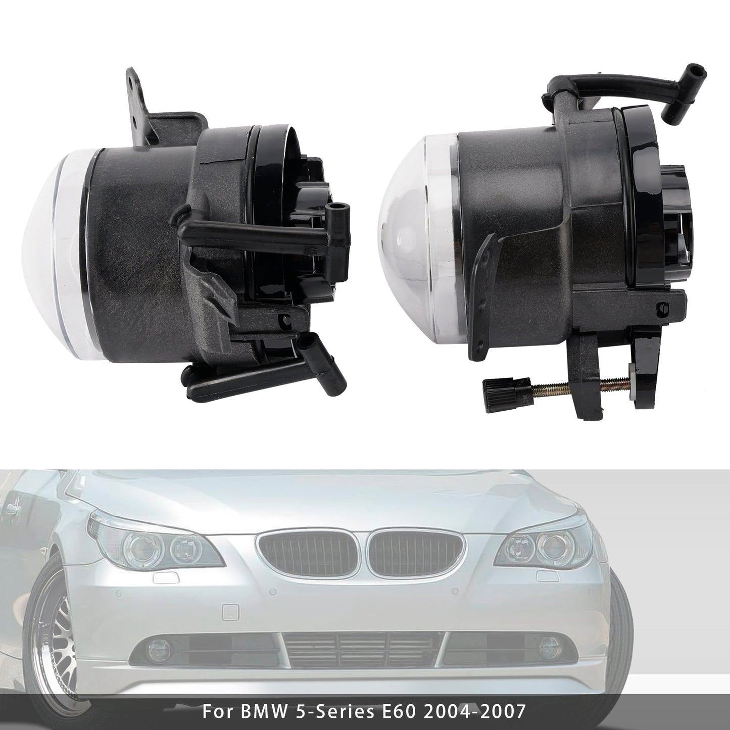 Coppia di alloggiamenti per lampadine fendinebbia paraurti anteriore BMW E60 Serie 5 2004-2007