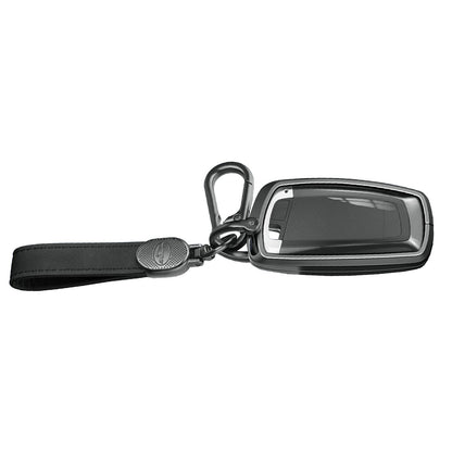 Custodia per chiave auto in TPU nero in lega di alluminio con fibbia per BMW X3 X1 X5