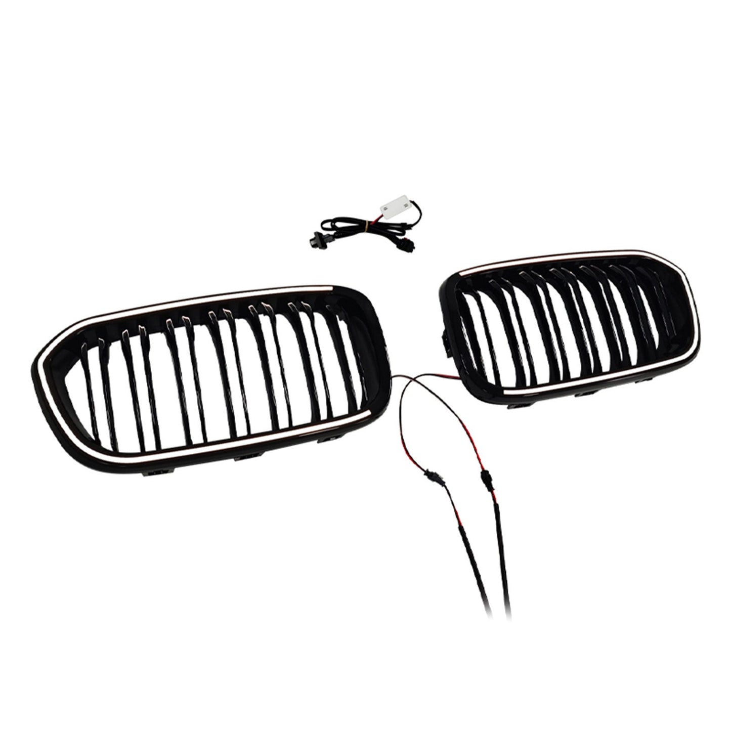 Griglia anteriore a doppio rene nera per BMW Serie 1 F20 F21 2015-2017.
