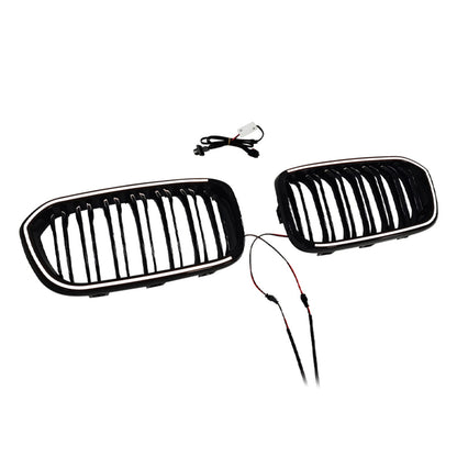 Griglia anteriore a doppio rene nera per BMW Serie 1 F20 F21 2015-2017.