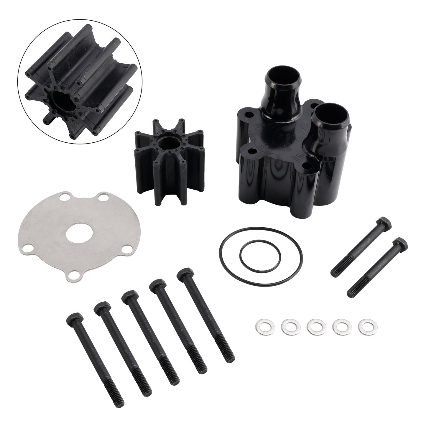 Kit girante pompa acqua motori Mercruiser Alpha &amp; Bravo 4.3, 5.0, 5.7, 6.2, 7.4, 8.2L V6/8 46-807151A7