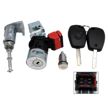 Cilindro di blocco accensione con 2 chiavi 806012544R per Renault Kangoo II Master III