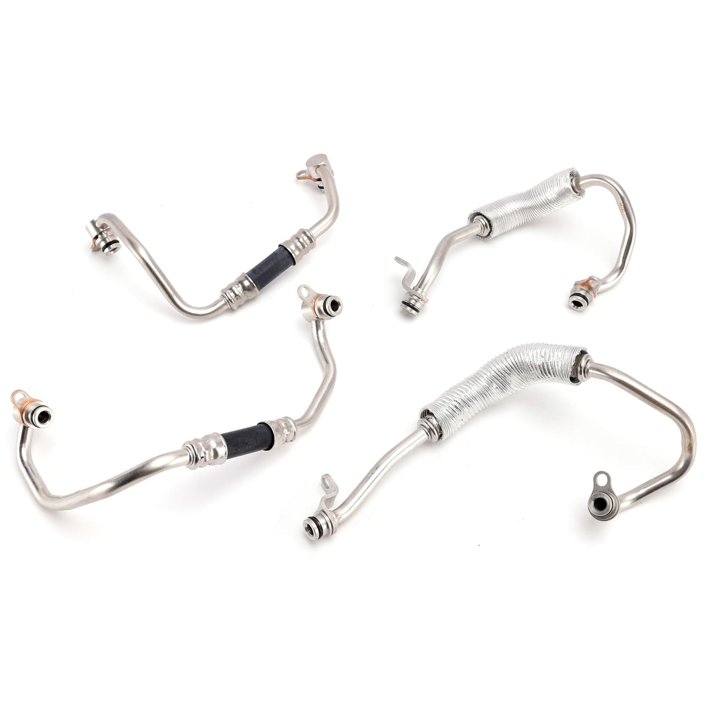 Kit tubi flessibili per liquido di raffreddamento del turbocompressore (4 pezzi) per BMW 335i xDrive 2009-2010, codice 11537563707