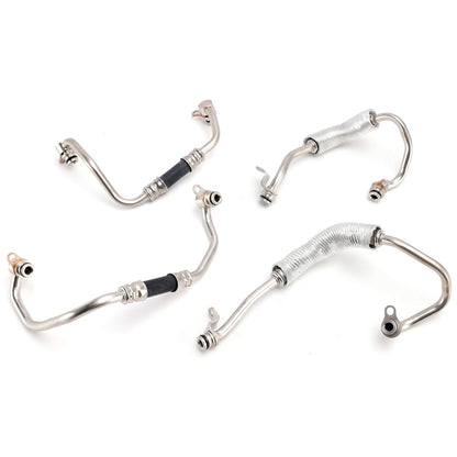 Kit tubi flessibili per liquido di raffreddamento del turbocompressore (4 pezzi) per BMW 335i xDrive 2009-2010, codice 11537563707