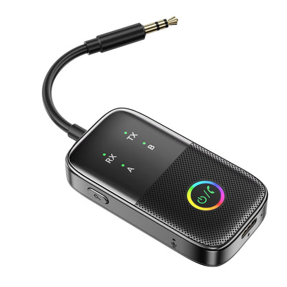 Ricevitore trasmettitore Bluetooth due in uno AUX Adattatore vivavoce per auto due a due