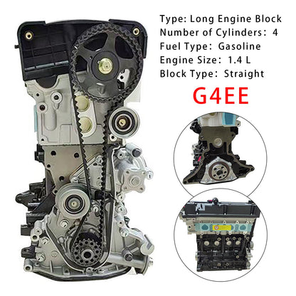 Nuovo di zecca, gruppo motore G4EE, blocco motore lungo per KIA RIO MK2 2005-2011 1.4L