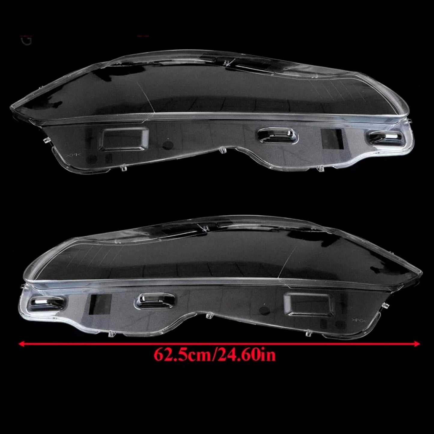 Copri lente faro anteriore Jaguar XJ XJL 2010-2019, trasparente