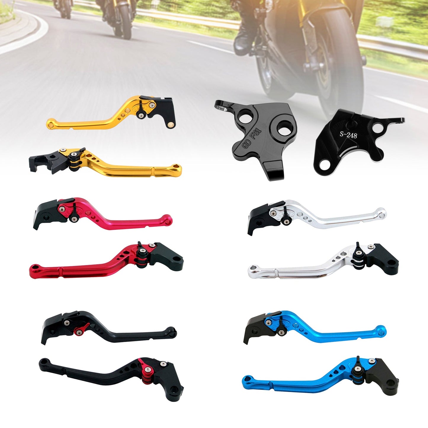 Leva frizione freno lunga YAMAHA YZF R125 2008-2011