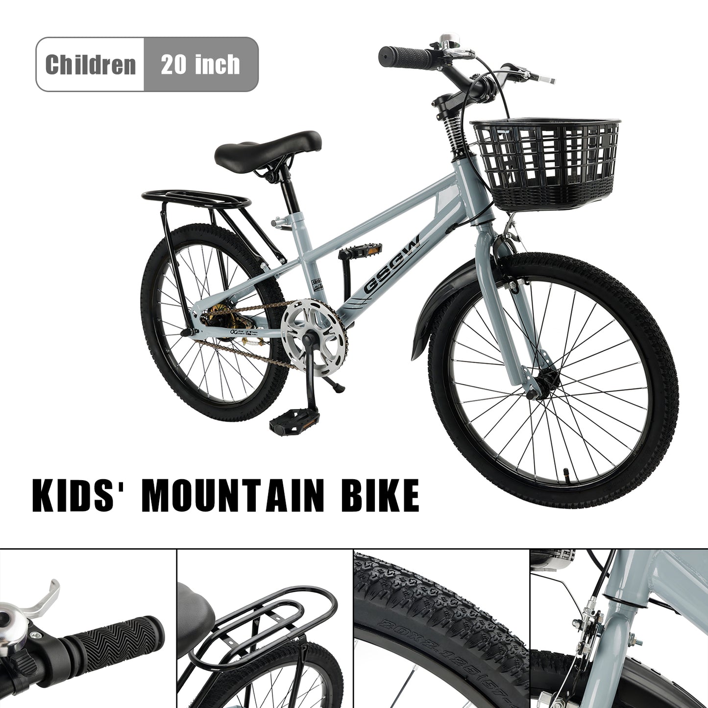 20 pollici di biciclette per bambini per bambini adolescenti
