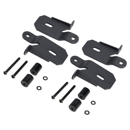 Confezione da 2 staffe di montaggio luci nere per montante A 7318 per Jeep Wrangler JL 2018-2019